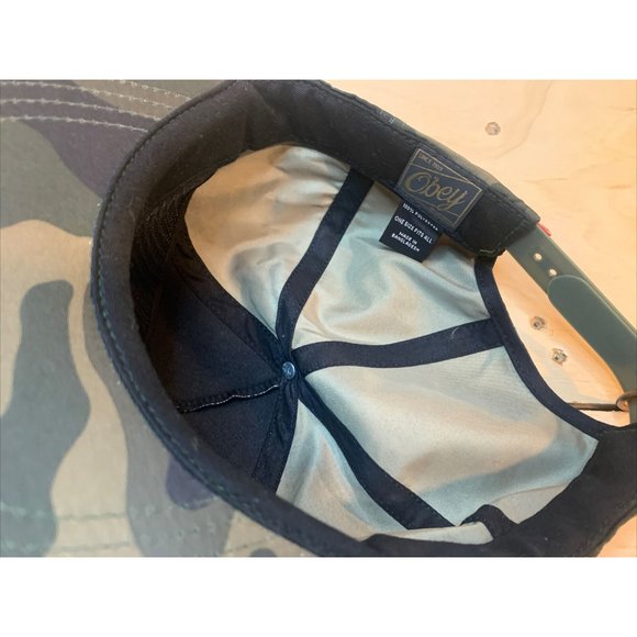 Obey Baseball Cap Hat Camouflaged  Adjustable One Sized - Picture 5 of 5